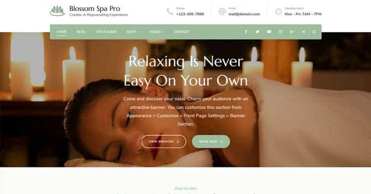 Download Blossomthemes - Blossom Spa Pro WordPress Theme