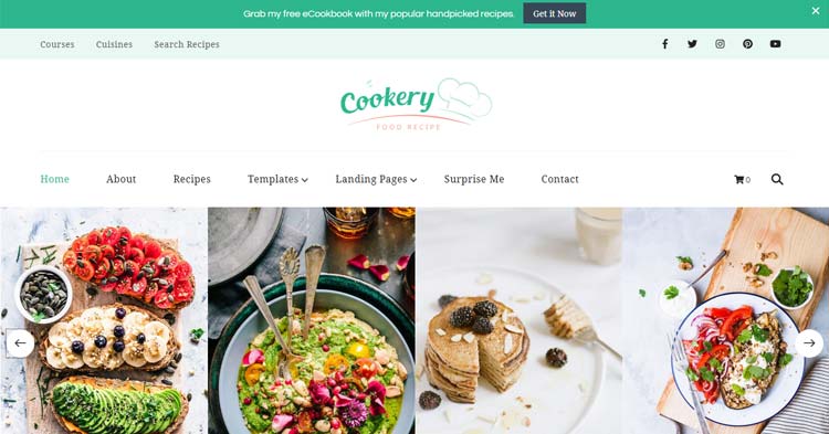 Download Blossomthemes - Cookery Food Blog WordPress Theme